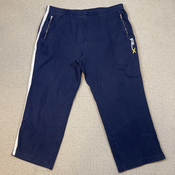 Ralph Lauren Other - RLX Ralph Lauren Sweatpants Mens XL Navy Cotton Joggers Zip Pocket Athletic